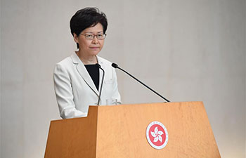 HKSAR chief executive promises to build dialogue platform, reiterates zero-tolerance to violence