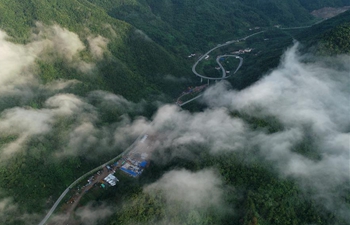Cloud scenery of Ningshan County in northwest China's Shaanxi