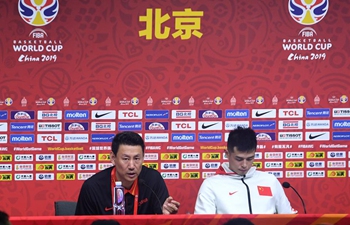 Press conference held after FIBA World Cup group A match between China and Venezuela