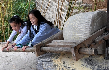 Visitors experience rural life in central China's Henan during National Day holiday