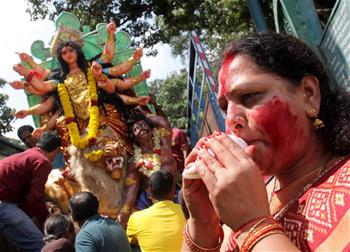 Durga Puja festival celebrated in Bangalore, India