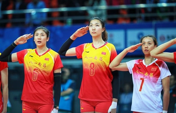 Women's volleyball preliminary at 7th CISM Military World Games: China vs. United States