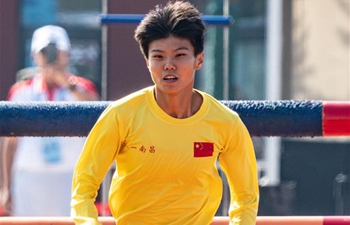 Lu Pinpin breaks world record of women's individual obstacle run at Military World Games