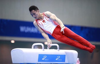 In pics: all-around final of artistic gymnastics at Military World Games