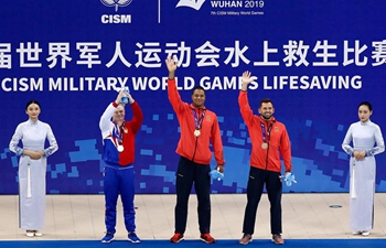 Jan Malkowski wins men's 100m manikin carry lifesaving gold at Military World Games