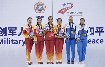 China Team win women's tennis doubles at Military World Games