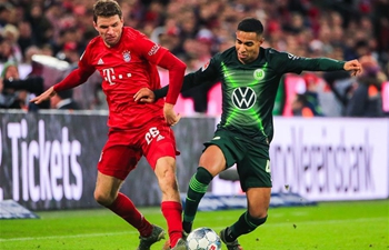 Bayern ease past struggling Wolfsburg in Bundesliga - Xinhua