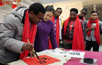 Int'l students attend Spring Festival cultural event in Beijing