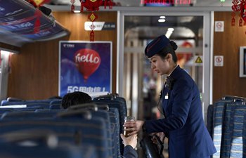 Staff members of Ningxia's first high-speed railway improve services for Spring Festival travel rush