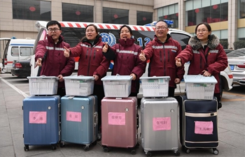 Medical team from 23 hospitals in Hebei leaves for Wuhan