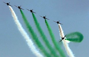 Air show organized by Pakistan Air Force held in Karachi