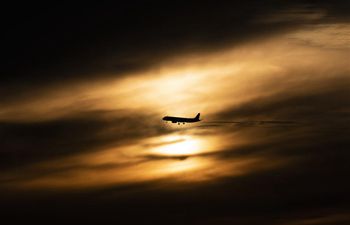 Scenery of sunset in Washington D.C.