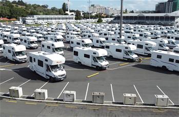 Recreational vehicles prepared as backup quarantine facility in Auckland, New Zealand