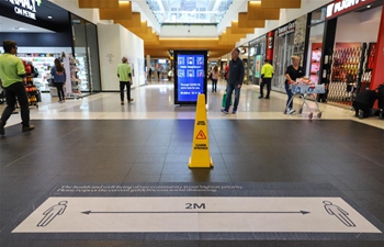 Social distancing signs seen in Canberra, Australia