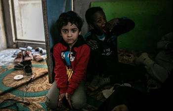 Displaced people in Tripoli, Libya