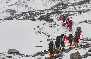 Mt. Qomolangma remeasuring team to work on route to peak