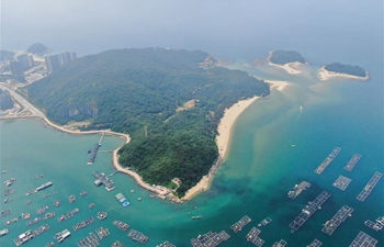 Aerial view of Hailing Island in Yangjiang, S China