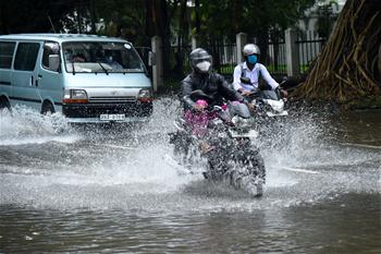 Heavy rain hits Colombo, Sri Lanka
