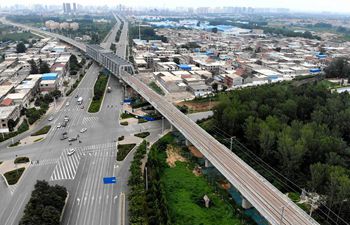 Track laying of Taiyuan-Jiaozuo high-speed railway finished