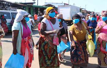 Mozambique's capital city distributes face masks to vulnerable women