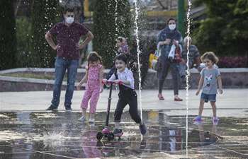 People have fun during Eid al-Adha holiday in Tehran, Iran