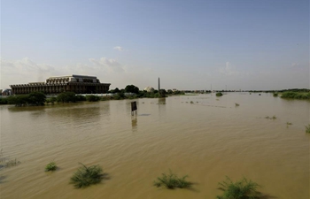 Water level of Blue Nile rises in Khartoum, Sudan
