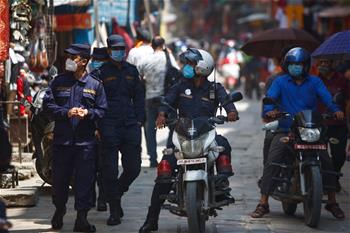 Market reopens during COVID-19 pandemic in Kathmandu, Nepal