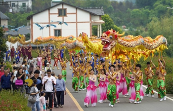 Villagers celebrate upcoming Chinese farmers' harvest festival in Chongqing