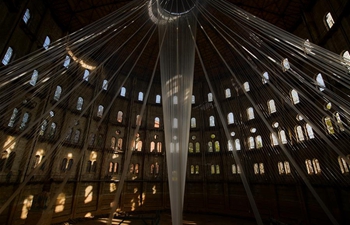 Warsaw Gasworks Museum hosts sculpture titled "Volatility in Stability"