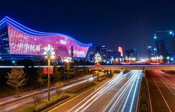 Light and projection shows staged at buildings in Chengdu