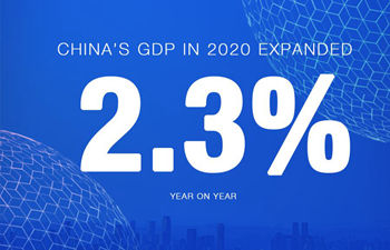 China's GDP expands 2.3 pct in 2020