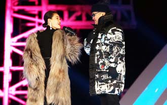 北京卫视跨年哈尔滨录制 毛阿敏刘欢齐秦冰雪开唱