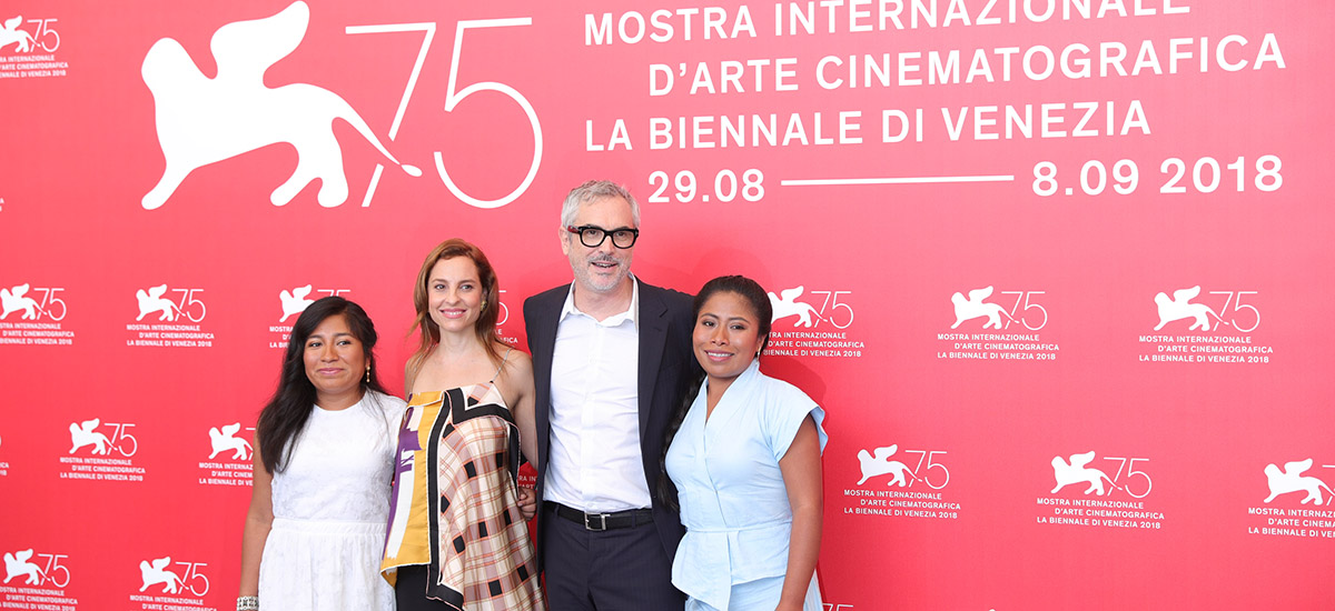 电影《罗马》主创亮相威尼斯电影节