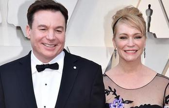 【红毯】麦克&middot;梅尔斯携妻子亮相奥斯卡红毯