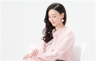 张柏芝 一袭粉裙魅力绽放