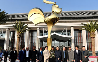 第28届金鸡百花电影节金鸡雕塑揭幕仪式