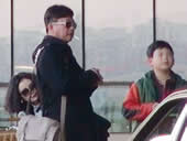 朱军一家三口回京爱子首曝光