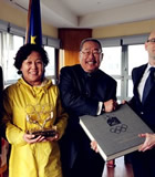 都本基书法作品进驻奥委会