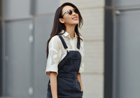 童瑤最新街拍曝光 演繹夏日清爽甜美風