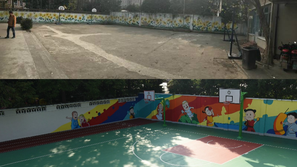 2017，&ldquo;活力校园&rdquo;支持的益钢小学环保运动场落成