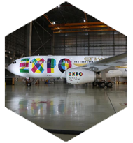 &ldquo;2015米兰世博号&rdquo; 专属涂装飞机亮相