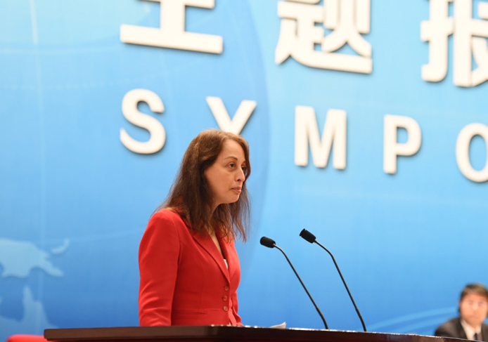 联合国教科文组织驻华首席代表欧敏行女士演讲