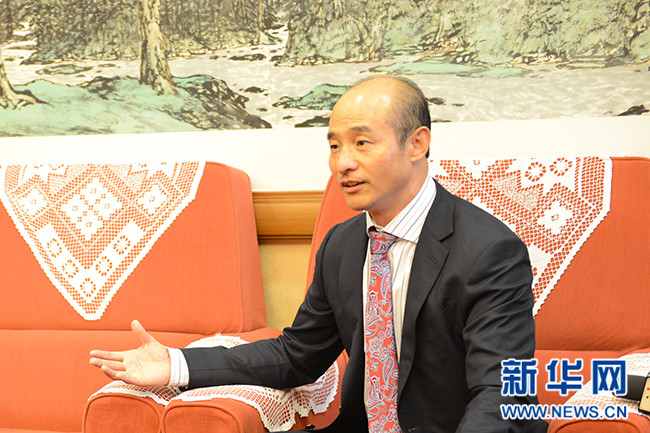 新华网专访北京少林武校校长傅彪