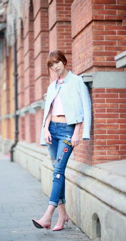 2015花印女孩上海街拍图集