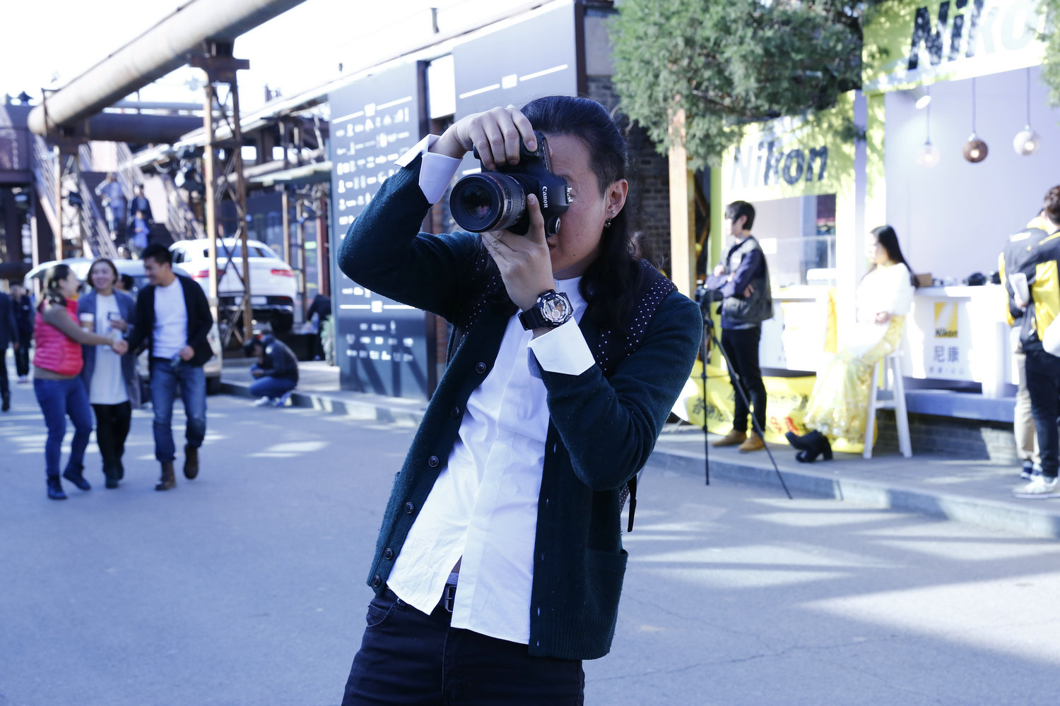 街拍摄影师有时候也是潮人之一