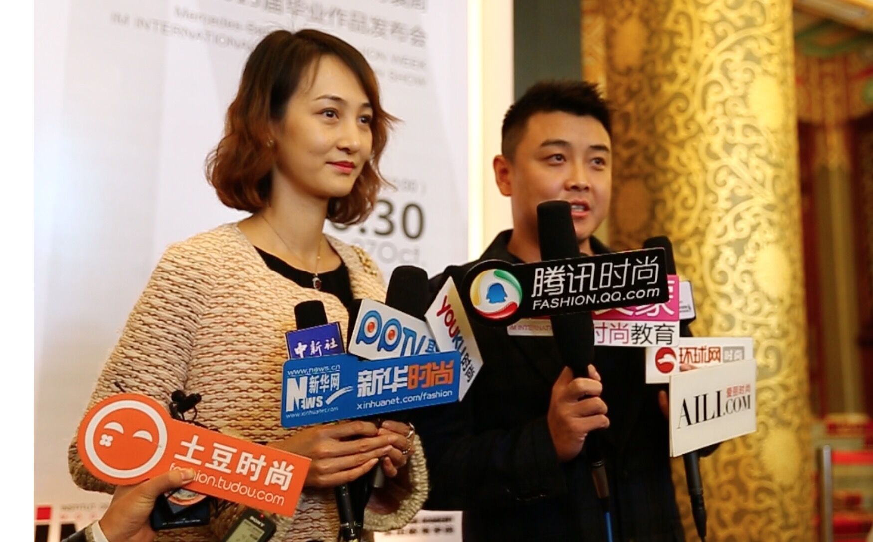 前国家乒乓球队队员、世界冠军 王皓及夫人接受新华时尚访问