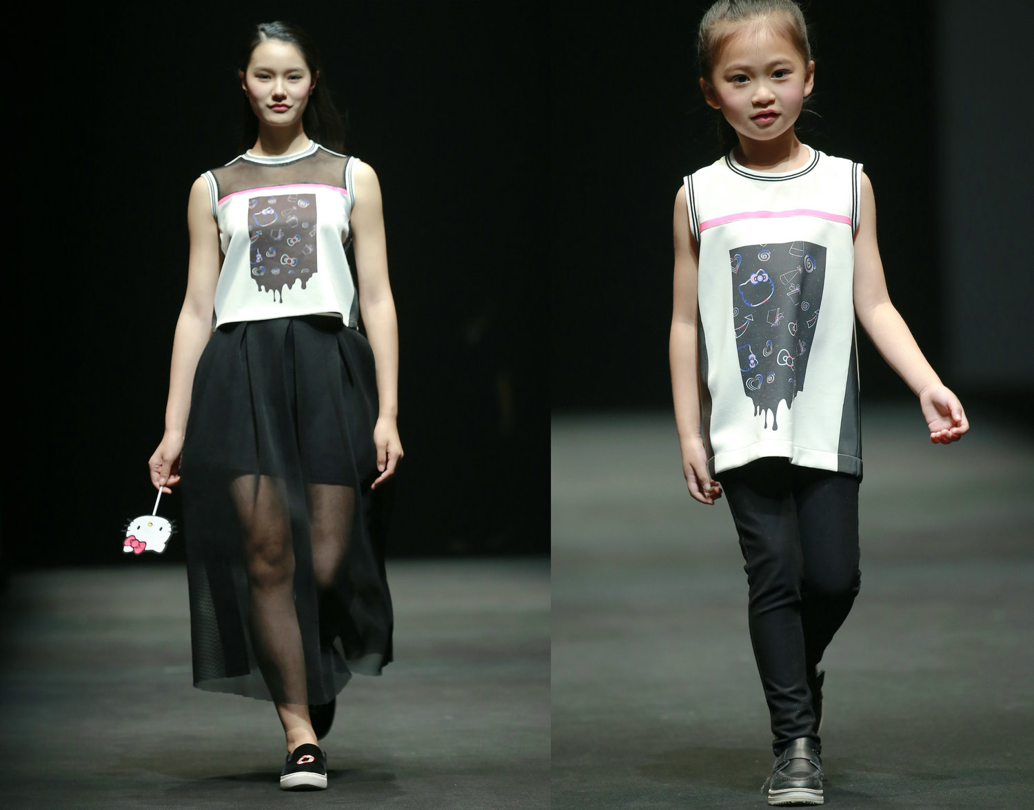 2016春夏系列中国国际时装周 Hello Kitty&My Melody·Comme Tu Es亲子装发布