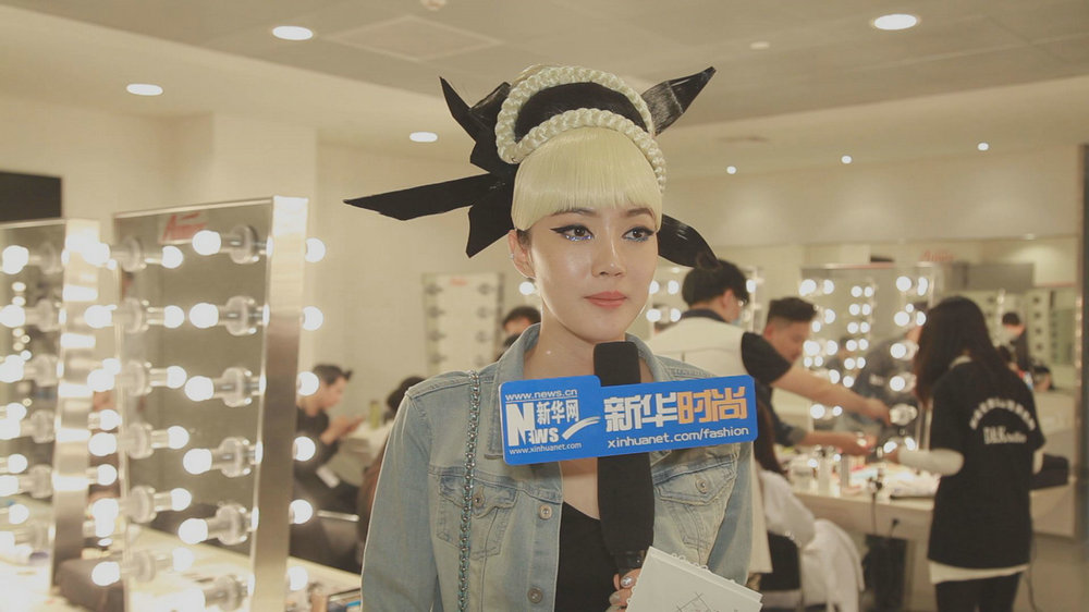 2015中国首席名模伍倩接受新华时尚专访