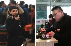 南京：车站夫妻同守春运岗