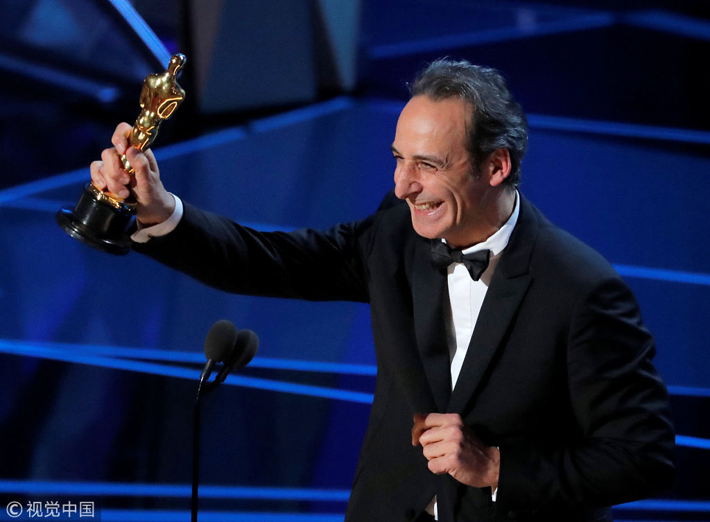 最佳原创配乐：亚历山大&middot;德斯普拉/《水形物语》